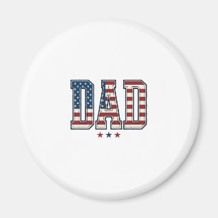 Patriotischer Vater Amerikanische Flagge Vintage V Magnet