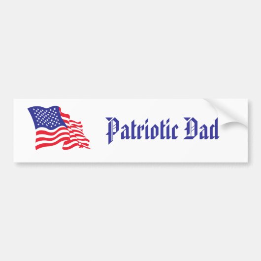 Patriotischer Vater Autoaufkleber (Vorne)