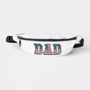 Patriotischer Vater Flaggen-Schriftzug Vektor-Desi Bauchtasche