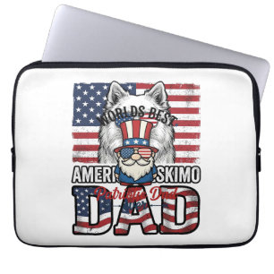 Patriotischer-Vater-Gnom-vintage-Vektor-Shirt-Desi Laptopschutzhülle