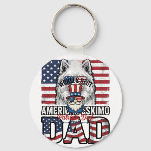 Patriotischer-Vater-Gnom-vintage-Vektor-Shirt-Desi Schlüsselanhänger