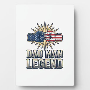 Patriotischer Vater Mann Legende Vintage T-Shirt D Fotoplatte