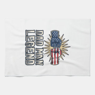 Patriotischer Vater Mann Legende Vintage T-Shirt D Geschirrtuch