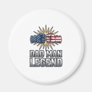 Patriotischer Vater Mann Legende Vintage T-Shirt D Magnet