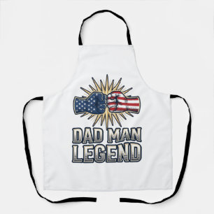 Patriotischer Vater Mann Legende Vintage T-Shirt D Schürze