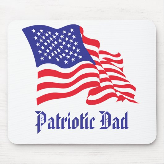 Patriotischer Vater Mousepad (Vorne)