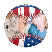 Patriotischer VATER Personalisierte amerikanische Baseball (Vorderseite)
