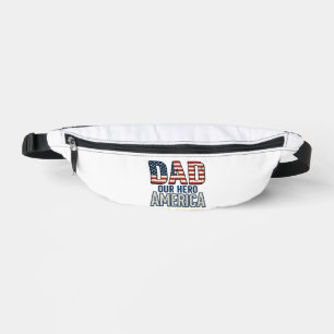 Patriotischer Vater Unser Held Vintage-Vater-Shirt Bauchtasche