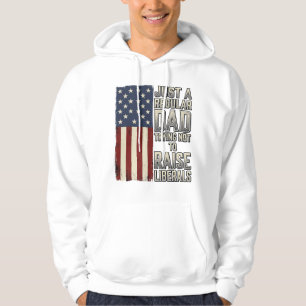 Patriotischer Vater Vintage-Flagge-Zitat-Shirt-Des Hoodie
