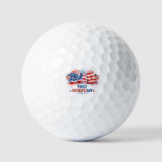 Patriotischer Vatertag Golfball