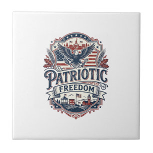 Patriotischer Vector-Grafik Stolz aus dem Mittlere Fliese