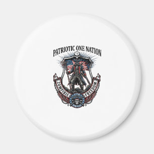 Patriotischer Verrückter Weg 1776 Krieger Zombie A Magnet