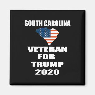 Patriotischer Veteran für Trump South Carolina für Magnet
