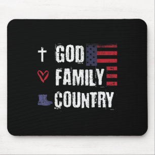 Patriotischer Veteran Soldat Mitglied der Familie Mousepad