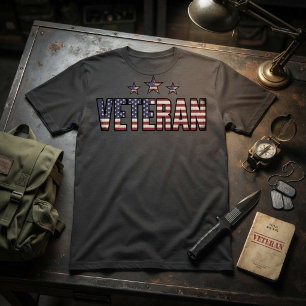 Patriotischer Veteran USA T-Shirt