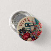 Patriotischer Vintage-LKW Button (Vorne & Hinten)