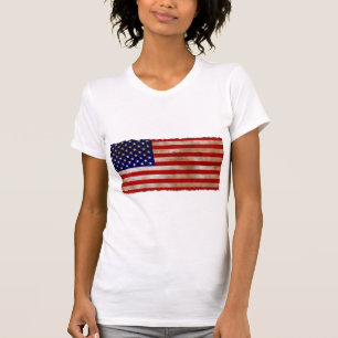 Patriotischer Vintager Tag der Unabhängigkeit der  T-Shirt