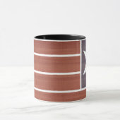 Patriotischer Vintager Tag der Unabhängigkeit der  Tasse (Zentrum)