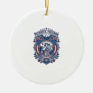 Patriotischer Vogelbeobachter Vektorgrafik T-Shirt Keramik Ornament