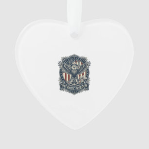 Patriotischer Vogelbeobachter Vektorgrafik T-Shirt Ornament