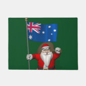 Patriotischer Weihnachtsmann Besuch Australiens Fußmatte (Vorderseite)