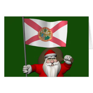 Patriotischer Weihnachtsmann Besuch von Florida