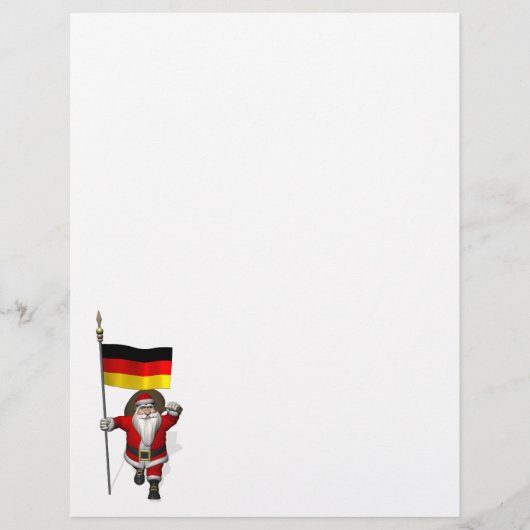 Patriotischer Weihnachtsmann mit deutschem Abschlu (Vorderseite)