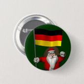 Patriotischer Weihnachtsmann mit deutschem Abschlu Button (Vorne & Hinten)