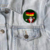 Patriotischer Weihnachtsmann mit deutschem Abschlu Button (Beispiel)