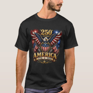 Patriotischer Weißkopfseeadler 4. Juli Amerikanisc T-Shirt