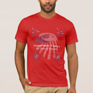 Patriotischer Weißkopfseeadler Amerika 250. 4. Jul T-Shirt