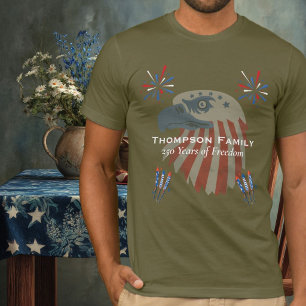 Patriotischer Weißkopfseeadler Amerika 250. 4. Jul T-Shirt