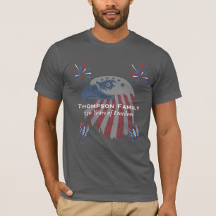 Patriotischer Weißkopfseeadler Amerika 250. 4. Jul T-Shirt