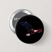 Patriotischer Weißkopfseeadler-Knopf Button (Vorne & Hinten)