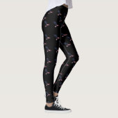 Patriotischer Weißkopfseeadler Leggings (Rechts)