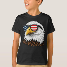 Patriotischer Weißkopfseeadler mit amerikanischer  T-Shirt