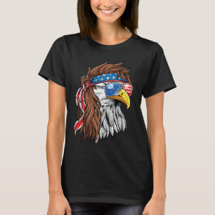 Patriotischer Weißkopfseeadler-Mullet USA-Amerikan T-Shirt