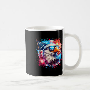Patriotischer Weißkopfseeadler USA Amerikanische F Kaffeetasse