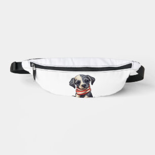 Patriotischer Welpe - Stil 11 Bauchtasche