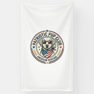 Patriotischer Welpenclub Patriotische Patriotische Banner