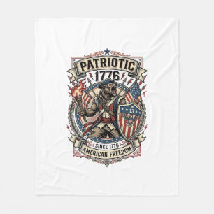 Patriotischer Werwolf Patriot Horror Monster Patri Fleecedecke