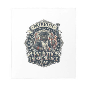 Patriotischer Werwolf Patriot Horror Monster Patri Notizblock