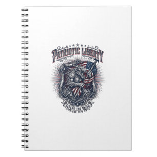 Patriotischer Werwolf Patriot Horror Monster Patri Notizblock