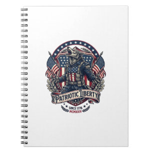 Patriotischer Werwolf Patriot Horror Monster Patri Notizblock