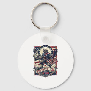 Patriotischer Werwolf Patriot Horror Monster Patri Schlüsselanhänger