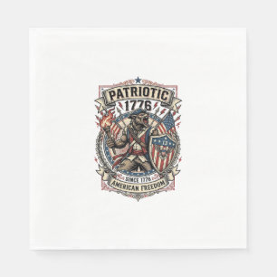 Patriotischer Werwolf Patriot Horror Monster Patri Serviette