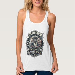 Patriotischer Werwolf Patriot Horror Monster Patri Tank Top