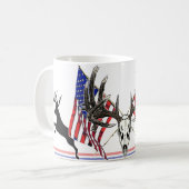 Patriotischer Whitetaildollar Kaffeetasse (Vorderseite Links)