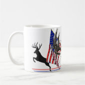 Patriotischer Whitetaildollar Kaffeetasse (Links)
