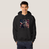 Patriotischer Wolf Hoodie (Vorne ganz)